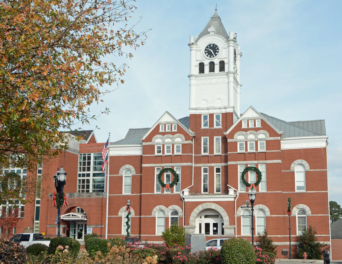 The historic Henry County Courthouse on the square in McDonough, seat of the county that issues drainage permits
