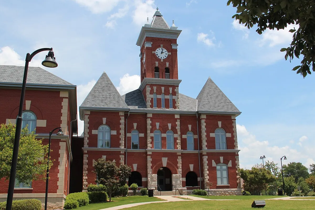 Clayton County Courthouse in Jonesboro, GA, the county seat where homeowners ask about french drains and drainage permits